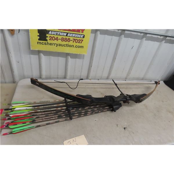 American Compound Bow and 11 Arrows