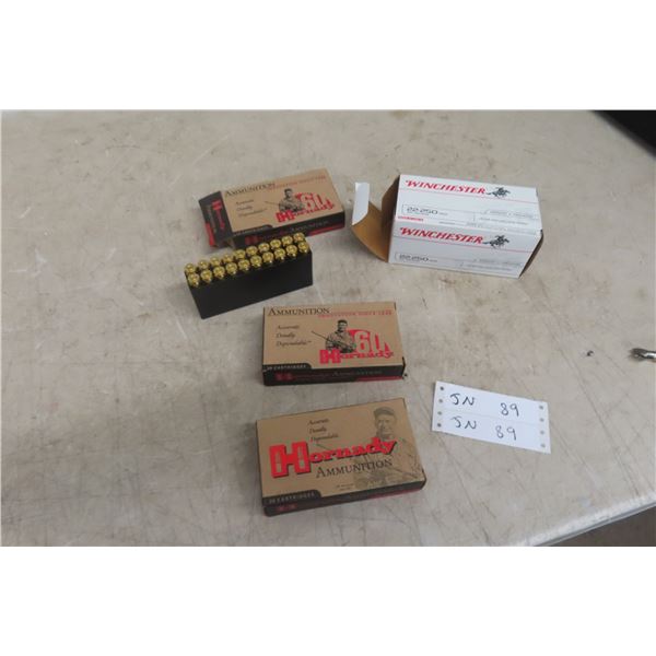100 Rounds .22-250 Ammunition