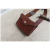 Image 2 : Leather Belt, Ammo Pouch, Carabiner Hatchet, and Hunting Knife