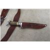 Image 3 : Leather Belt, Ammo Pouch, Carabiner Hatchet, and Hunting Knife