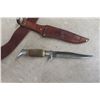Image 4 : Leather Belt, Ammo Pouch, Carabiner Hatchet, and Hunting Knife