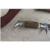 Image 6 : Leather Belt, Ammo Pouch, Carabiner Hatchet, and Hunting Knife