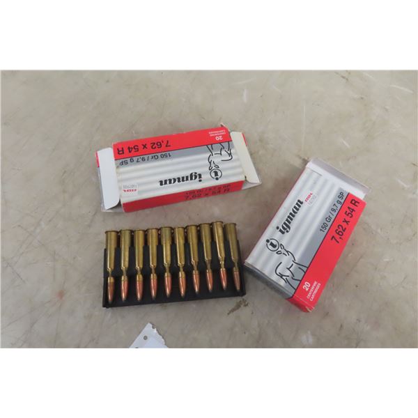 7.62x54R Ammunition — 40 Rounds