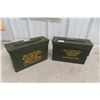 Image 1 : Military Metal Ammunition Cases — 2 Cases