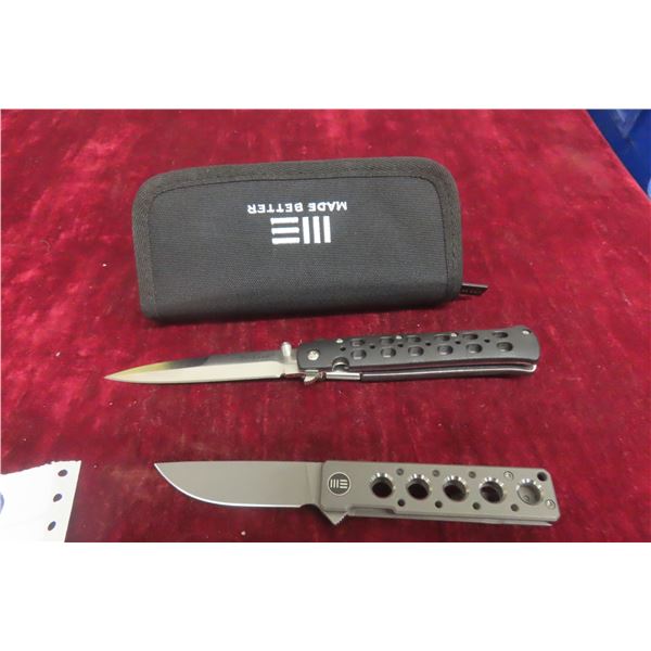 Ti-Lite Cold Steel Folding Knife 9" and BZ Folding Knife 7" — With Case