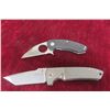 Image 1 : George Folding Knife 8" and Brous Blades Folding Knife 6½"