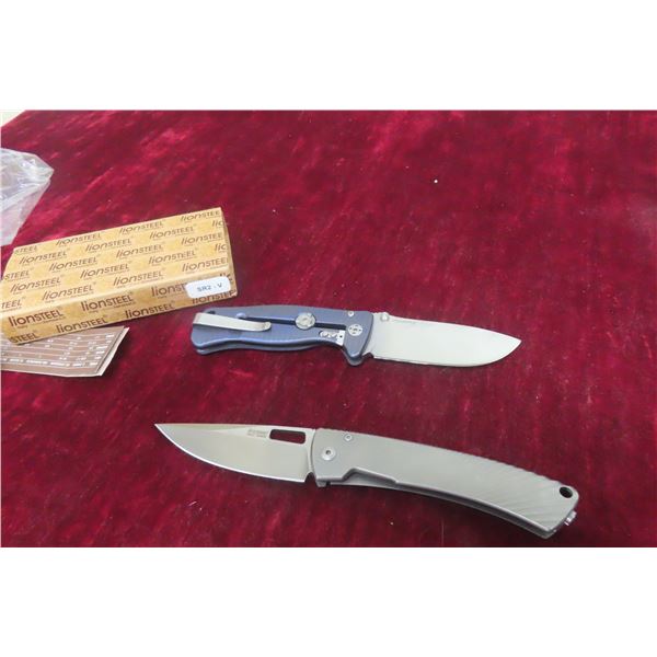 LionSteel Molletta Folding Knife 7" and Delmax Folding Knife 7½"