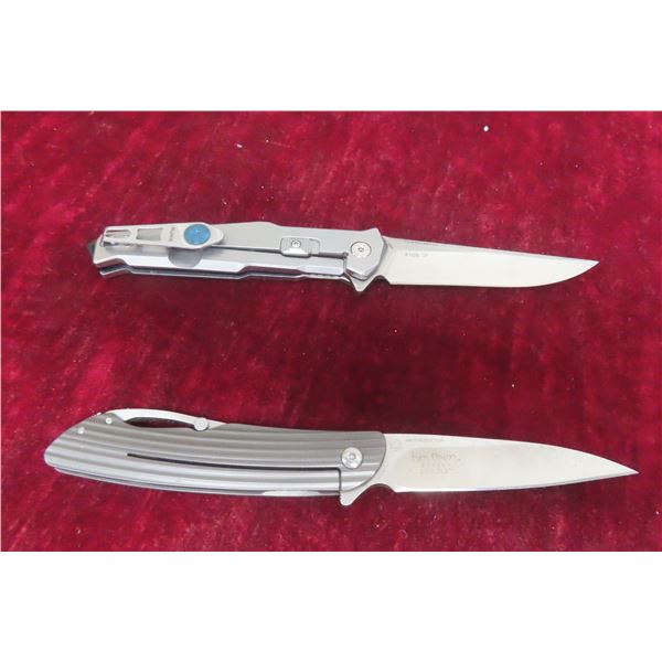 Ruike P108-SF Folding Knife 8" and CRKT Folding Knife 7½"