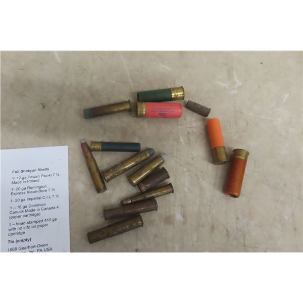 Vintage Collectible Ammo – Full and Empty – See Photo for Details