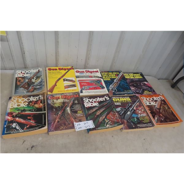 10 Shooter's Bible and Gun Digest Books – 1970s and 1980s