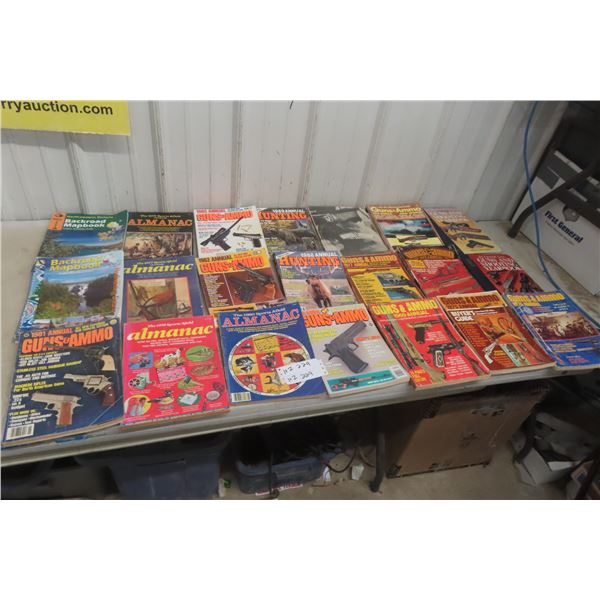 70s & 80s Magazines and Books, Gun and Ammo Almanac, Hunting, Maps