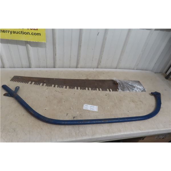 Saw Frame and Old Saw – 48" Long