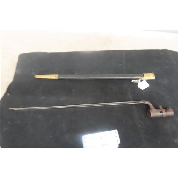 Baynnet with Sheath for .577 Snider