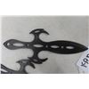 Image 3 : Throwing Knives Set of 3 with Sheath – 2 Singles and 2 Rubber Throwing Stars