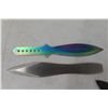 Image 5 : Throwing Knives Set of 3 with Sheath – 2 Singles and 2 Rubber Throwing Stars