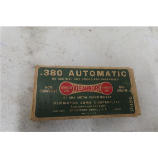 Vintage Remington .380 Auto Ammo – Approx. 30 Rounds