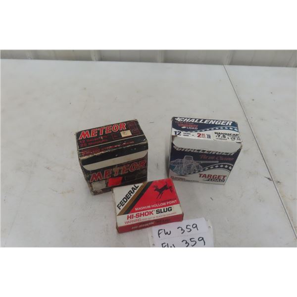 12 Gauge 2¾" Ammo 50 Rds + 12 Gauge 3" Slug 5 Rds – 55 Rounds Total