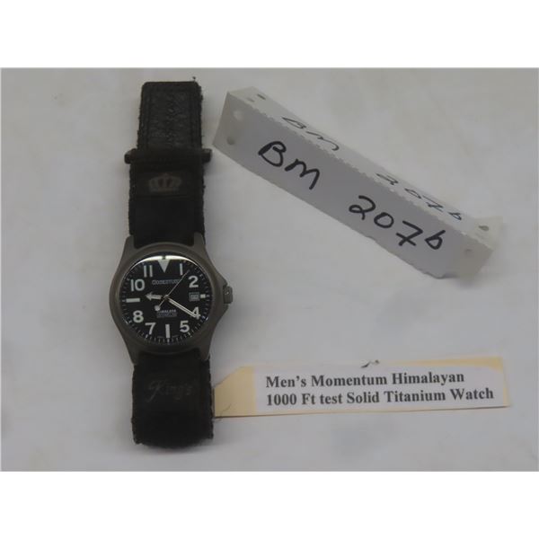 Men's Momentum Himalayan 1000 Ft Test Solid Titanium Watch