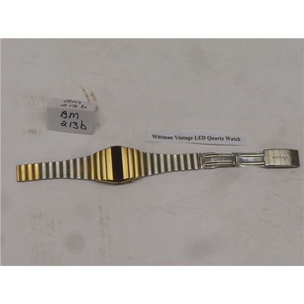 Wittman Vintage LED Quartz Watch (Clasp Broken)