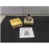 Image 2 : 2 Music Boxes: White Dove Trinket "Wing of Love" & Blue Jay Keepsake "Wing of Love", with Certificat