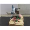 Image 5 : 2 Music Boxes: White Dove Trinket "Wing of Love" & Blue Jay Keepsake "Wing of Love", with Certificat
