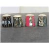 Image 5 : 4 Thimbles (3 Mexican Silver and Abalone, 1 Brass and Abalone), 1 Pair Abalone Earrings, 1 Single S