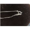 Image 3 : Silver Chain and Pendant, 18" with Small Heart and Pearl, 2.9g