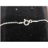 Image 3 : Sterling Silver 18" Chain with 21 Stones Around a Heart, 14.7g