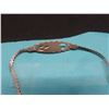 Image 2 : 2 Pieces: 925 Chain 22" with Pendant 1.21g & Sterling Bracelet 1.76g