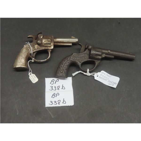 2 Vintage Cap Guns: Model Patent June 1790 USA & Rare Antique Echo