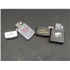 Image 10 : 2 Lighters (1 New Old Stock Zippo, 1 Roman) and 1 Zippo Tape Measure in a Case