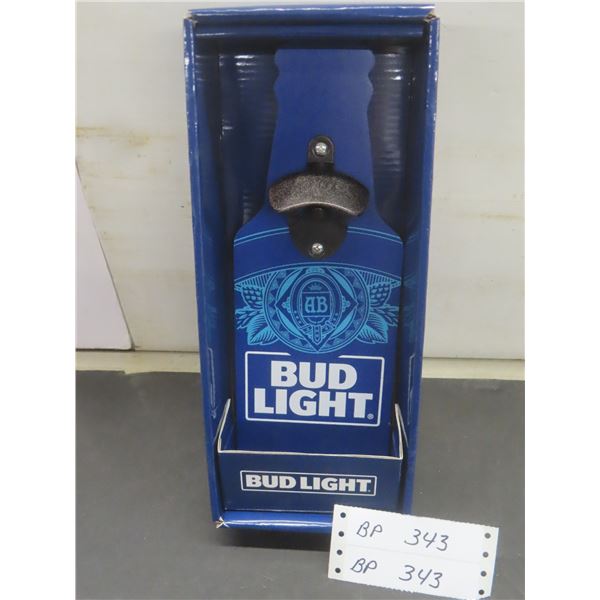 Bud Light Bottle Opener, 12" Tall