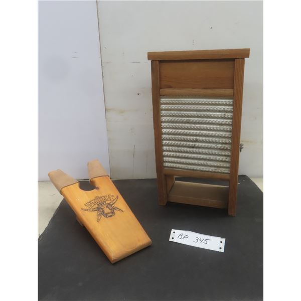 Small Washboard Cabinet and Boot Jack
