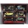 Image 2 : 23 Vintage Miniature Cars in 4 Hanging Cases