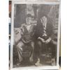 Image 2 : Laurel and Hardy Picture 36" x 26" and W.C. Fields on Wicker Style Roll-Up Picture 66" x 35"