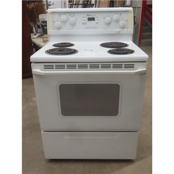 Whirlpool Imperial Series Self-Cleaning 4-Burner Stove (Works - Shown on Video), Included Roaster P
