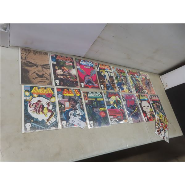 15 Comics: 14 The Punisher and 1 Excalibur