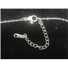 Image 3 : New Platinum Plated 1.0ct Simulated Diamond (CZ) Heart Necklace, Adjustable 16-18" Long