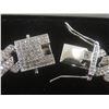 Image 3 : New Platinum Plated 14.0mm Iced Out Cuban Link Necklace, 19.5" Long