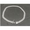 Image 5 : New Platinum Plated 14.0mm Iced Out Cuban Link Necklace, 19.5" Long