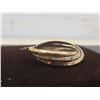 Image 4 : New Platinum and 18K Gold Plated 40.0mm Triple Hoop Earrings