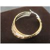 Image 6 : New Platinum and 18K Gold Plated 40.0mm Triple Hoop Earrings