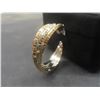 Image 7 : New Platinum and 18K Gold Plated 40.0mm Triple Hoop Earrings