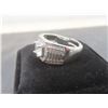 Image 3 : New Platinum Plated 1.0ct Simulated Diamond (CZ) Man's Ring, Resizeable
