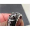 Image 8 : New Platinum Plated 1.0ct Simulated Diamond (CZ) Man's Ring, Resizeable