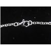 Image 3 : New Platinum Plated 20.0mm Blue Simulated Diamond (CZ) Snowflake Necklace, Chain 18" Long