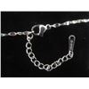 Image 4 : New Platinum Plated Simulated Diamond (CZ) Heart Cluster Necklace with Synthetic Pearl, Adjustable