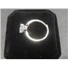 Image 2 : New Platinum Plated 1.0ct Simulated Diamond (CZ) Solitaire Ring, Resizeable
