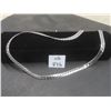 Image 1 : New Platinum Plated 8.0mm Serpentine Necklace, 23.5" Long