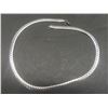 Image 4 : New Platinum Plated 8.0mm Serpentine Necklace, 23.5" Long